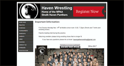 Desktop Screenshot of havenwrestling.org